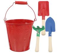 GALPADA 1 Juego Conjunto de Herramientas de Jardinería para Juguete de Plantación Rastrillo Paleta y Cubo para Actividades al Aire para Fomentar la Relación Hijos Color Color Aleatorio