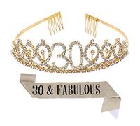GALPADA 1 Juego De 2 Coronas Ceremoniales Doradas Para Mujer Faja De Cumpleaños Divertida Decoraciones Para El Primer Cumpleaños De Niña Faja Plateada De Momia Faja De Cumpleaños Para