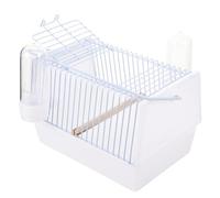 GALPADA 1 Juego De Jaula para Pájaros Jaula Portátil Forros para Jaulas Juguetes para Jaulas Baño para Pájaros Jaula De Viaje para Pájaros De Interior Jaula De Alambre para Pájaros