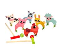 GALPADA 1 Juego De Pelota con Puerta De Animales Juguetes Gigantes para Césped Juego De Croquet para Croquet para Pequeños Juegos Deportivos para Familias Juegos De Animales para El