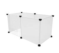 GALPADA 1 Juego Jaula para Pequeños Animales Ensamblable con Puerta Casa para Hámsteres Conejos y Erizos Diseño Portátil y Duradero de Instalar y Ajustar Cualquier Forma para Exteriores y