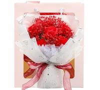 GALPADA 1 Manojo Ramo de Flores Secas Ramo de Gypsophila Roja Obsequio para Novia Obsequio de Aniversario para Ella