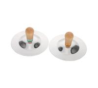 GALPADA 1 Par De Platillos De Mano Para Niños: Platillos De Dedo Con Mangos De Madera - Instrumento De Percusión Musical Con Sonido Preciso Para Preescolares Y Actividades Al Aire Libre