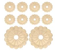 GALPADA 10 Arandelas de Cobre Dorado Estilo Vintage Clásico, Diámetro de Orificio 0.6cm para Placa Trasera de Perillas de Gabinete para Proyectos de Restauración y Mejora DIY de Muebles