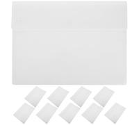GALPADA 10 Carpetas de Plástico Blanco A4 con Cierre a Presión, Impermeables Gran Capacidad para Organización en Oficinas y Reuniones