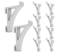 GALPADA 10 clips de soporte para estantes de congelador y refrigerador, aluminio resistente, ideales para estantes comerciales y fácil instalación sin herramientas