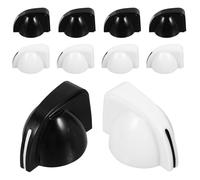 GALPADA 10 Perillas de Potenciómetro Estilo Cabeza de Pollo, Plástico, Tamaño Pequeño, Colores Blanco y Negro, Control de Volumen y Tono para Guitarra, Amplificador y Pedales