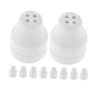 GALPADA 10 Piezas Colgante Borlas del Cordón Ciego Piezas Ciegas Tirar De La Manija del Cordón Accesorios para Cortinas De Ventana Tiradores De Persianas Blanco El Plastico