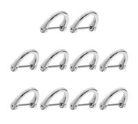 GALPADA 10 Piezas de Anillos D de Metal para Bolsos y Maletas, Hebillas Fáciles de Desmontar y Portátiles para Transformación Manual de Bolsos