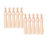 GALPADA 10 Piezas de Mangos Ergonómicos de Madera para Fieltrar Lana, Herramienta Fácil de Usar y Transportar para Tareas de Punzón y Sesiones Creativas