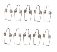 GALPADA 10 Piezas De Resortes De Drenaje Watergate Para Trompeta, Juego De Accesorios Clave, Color Negro, Tamaño Largo, Repuestos Para Montaje De Camarilla De Drenaje