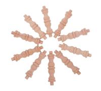 GALPADA 10 Piezas Decorativos Columnas Rústicas de Madera Almacenamiento de Vino Accesorios Muebles DIY Pequeñas Columnas Decoración