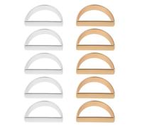 GALPADA 10 Piezas Unidades Servilleteros Metálicos D Forma de Semicírculo Anillos Elegantes para Servilletas de Diseño Seguro y Moderno para Decoración de Mesas Bodas y Cenas