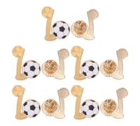 GALPADA 10 Unidades Broche de Solapa de Fútbol Metálico Resistente al Desgaste, Fácil de Colocar y Quitar, Adecuado para Bufandas y Sombreros en Reuniones Deportivas y Días de Partido