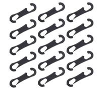 GALPADA 100 Ganchos para Fundas de Asientos de Coche de Plástico Gancho Plano para Cojín Sistema de Fijación Seguro para Protectores y Parasoles Accesorios para Interior de Vehículo