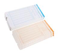 GALPADA 100 Hojas de Papel para Tarjetas de Asistencia Doble Cara Papel Grueso para Tarjetas Oficina Material de Oficina Portátil para Control Horario de Empleados