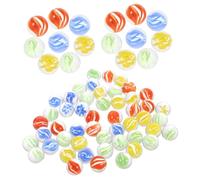 GALPADA 100 Piezas Juguetes De Canicas De Vidrio Canicas Lisas y Redondas para Relleno De Jarrones para Jardín y Peceras