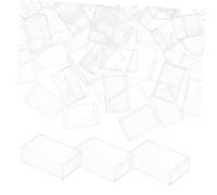 GALPADA 100 Piezas Unidades Mini Recipientes Plásticos Transparentes con Tapa Portátil para Almacenamiento Vacío para Bandeja para Compatible con Acuarelas para Artistas y Manualidades