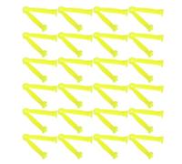 GALPADA 100 Pinzas para Cordón Umbilical de Lechón Desechables Tamaño Grande 5 CM Plástico Sanitario Amarillo Kit para Manejo y Corte Preciso en Ganado Porcino y Animales de Granja