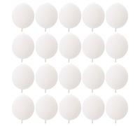 GALPADA 100 Unidades Globos con Extremo Enlazado de 12 Pulgadas de Látex Blancos Diseño Único y Personalizable para de Cumpleaños y