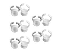 GALPADA 100piezas Copa Para Pestañas Soporte Para Anillos De Tinta Contenedor De Anillos De Maquillaje Sin Separación Para Profesionales