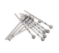 GALPADA 10piezas Cabezal para Pulir Uñas de Carburo Broca Plana Rusa para Cutículas para Manicura y Pedicura Casa
