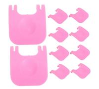 GALPADA 10piezas Clips Plásticos Desmontables para Jaulas De Mascotas Abrazaderas De para Cages De Conejos Hámsters y Pájaros Color Rosa
