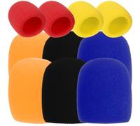 GALPADA 10piezas Filtro Para Micrófono Funda De Esponja Para Micrófono De Mano Fundas De Parabrisas De Para Karaoke y Dj Protección De Escenario