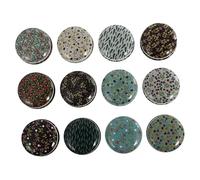 GALPADA 12 Piezas Tarros Metálicos Redondos para Velas Contenedores Mini de Almacenaje Duraderos para Manualidades Joyas y Dulces Aptos para Velas Aromáticas Artesanales