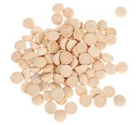 GALPADA 120piezas Accesorios De Media Bola De Madera Cuentas Pequeñas Para Manualidades Suministros De Cuentas Granel Para Hacer Joyas y Coronas