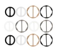 GALPADA 12piezas Accesorios de Ropa Hebillas Metálicas Esquinas Hebillas Deslizantes Redondas para Bufandas Pinzas para Corbatas para Ropa Informal de Trabajo y Vacaciones