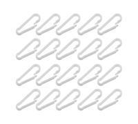 GALPADA 130 Ganchos de Plástico Blancos para Colgar y Llaveros, Resistentes y Fuertes, Ideales para Uso Diario y Proyectos DIY