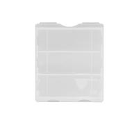 GALPADA 15 Piezas Caja de Almacenamiento de Plástico, Diseño Rectangular 3 Compartimentos, Adecuado para Experimentos de Laboratorio