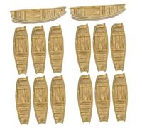 GALPADA 15 Piezas de Barco de Pesca Resina Miniatura Decorativa para Escritorio Artesanía Náutica para Hogar y Regalo Educativo
