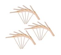 GALPADA 15 Piezas Juguete De Libélula Voladora De Madera Libélula De Juguete para Exteriores Hélice para Jardín