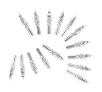 GALPADA 15 Puntas de Repuesto Metálicas Oblicuas para Pluma de Inmersión Kit de 15 Piezas para Dibujo Fino Caligrafía y Entintado Artístico Compatibles Plumas Estilográficas de Punta