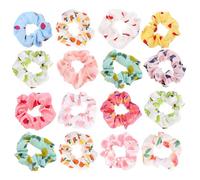 GALPADA 16 Coleteros Cabello Diseño Fresco de Frutas, Accesorios para Niñas, Hechos de Tela, Soporte para Recogido, Uso Diario y Cumpleaños Varios estilos