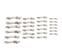 GALPADA 160 Piezas Pinzas Cabello de Aleación Plata para Manualidades Diy, Accesorios para Pasadores Broche Automático, Ideales para Trenzas y Peinados