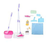 GALPADA 1juego Juguetes De Limpieza para Kit De Utensilios De Simulación Hogar Broom Set Montessori Desarrollo Infantil Juego De Color Rosa