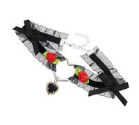 GALPADA 1pc Corazón En Forma De Collar Colgante Paño Arco Amor Collar En Forma De Corazón Collar