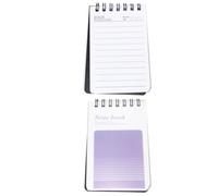 GALPADA 2 Blocs de Notas en Espiral Compactos para Escuela y Trabajo, Minicuadernos Creativos de Papel y Hierro Que No Pierden Hojas, Pack de 2 Unidades