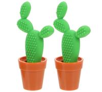 GALPADA 2 Bolígrafos de Silicona Diseño de Cactus para Firmar y Dibujar, Material Creativo para Estudiantes, Ideales para Escribir en Tarjetas de Bendición Estilo Varios estilos