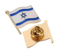 GALPADA 2 Broches Con La Bandera De Israel Broche Cuadrado Azul Judío Broche De Solapa De Uu Broche De Solapa Con La Bandera Estadounidense Broche Con La Bandera Estadounidense E