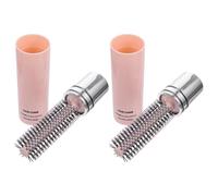 GALPADA 2 Cepillos de Viaje Portátiles para Cabello Rizado, Retráctiles y Redondos, Material Abs, Ideales para Peinar y Desenredar en Viajes