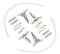 GALPADA 2 juegos Anclajes de Muebles Ajustables Inoxidable y Hierro de Seguridad Antivuelco de Estanterías Cómodas y Armarios