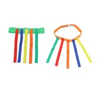 GALPADA 2 Juegos de Cinturones para Unidades Accesorio para Actividades Deportivas al Aire Desarrollo de Coordinación Mano-Ojo y Trabajo Equipo Colores Llamativos Color Color Aleatorio