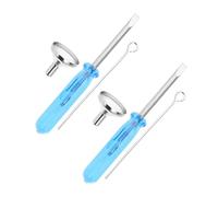 GALPADA 2 Juegos Embudos Metálicos Mini de Acero Inoxidable para Rellenar Joyas de Cremación Kit Completo con Destornillador y Palillo para Cenizas Collares Urnas Pequeñas