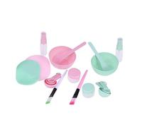 GALPADA 2 juegos Facial con Bol de Silicona Brocha y Cuchara Medidora Kit de DIY Material Duradero Colores Rosa y Verde Aleatorio para Cuidado Facial Diario Color Color Aleatorio