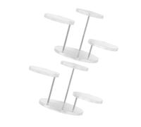 GALPADA 2 Juegos Soporte Acrílico para Exhibición de Anillos Diseño Circular Transparente Multilayer Estante para Joyería Profesional Tienda y Hogar Pack de Unidades