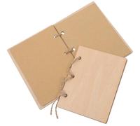 GALPADA 2 Libros de Votos de Madera, Cuadernos de Votos Matrimoniales, Beige, 2 Piezas, Estampado Floral Delicado, para Banquetes de Boda y Recuerdo de Boda
